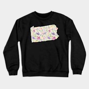 Pennsylvania Silhouette Florals Crewneck Sweatshirt